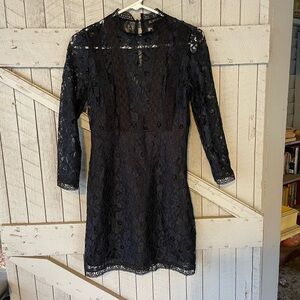 Zara Lace Long Sleeve Dress size S